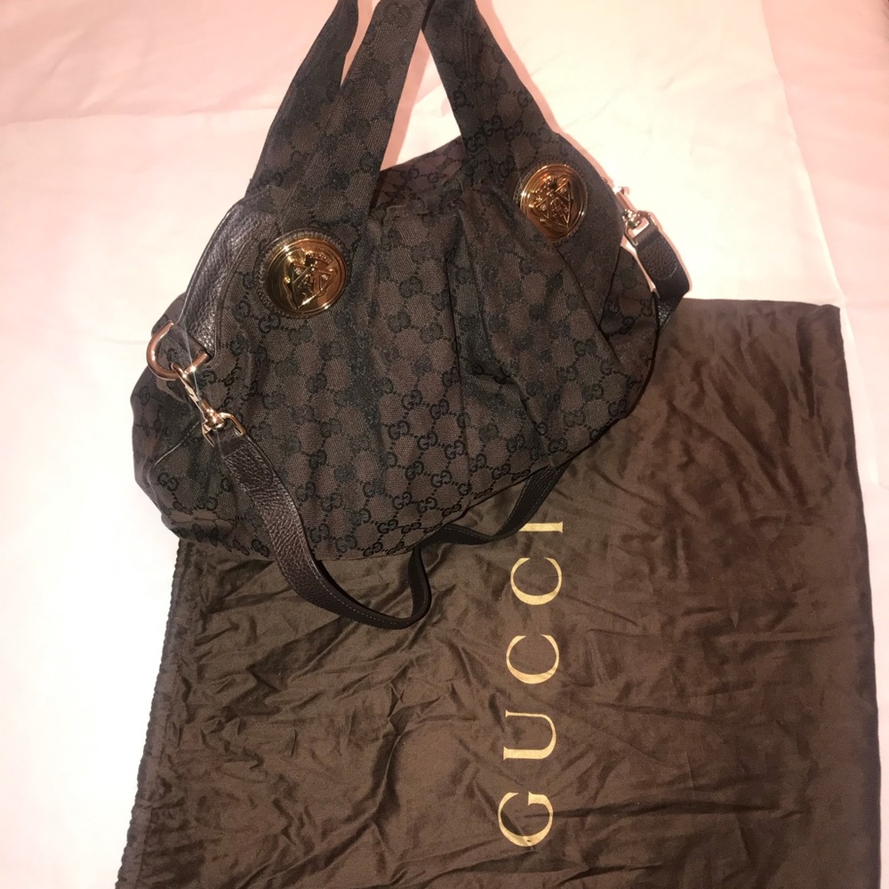 AUTHENTIC Gucci Canvas Shoulder Bag